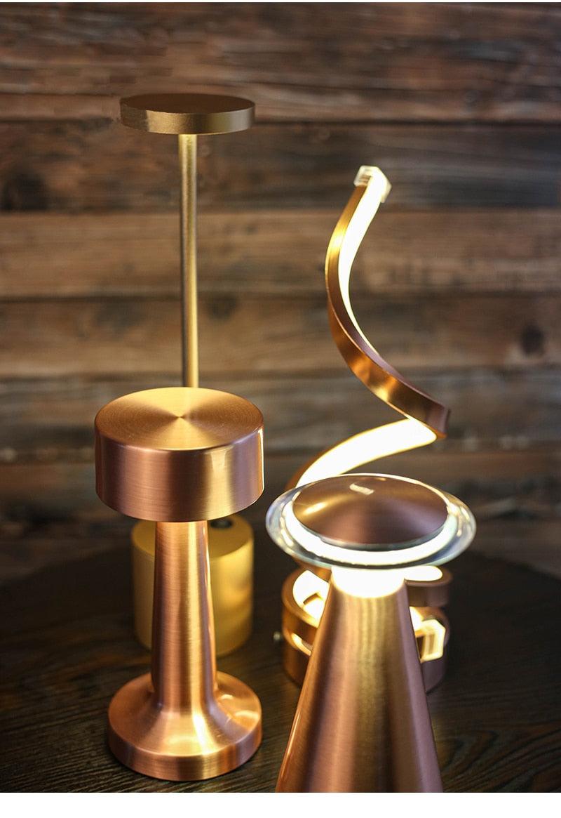 Modern USB Wireless Charging LED Bar Desk Table Lamp