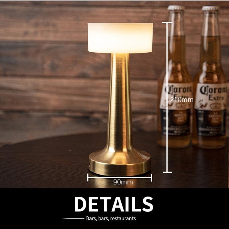 Modern USB Wireless Charging LED Bar Desk Table Lamp
