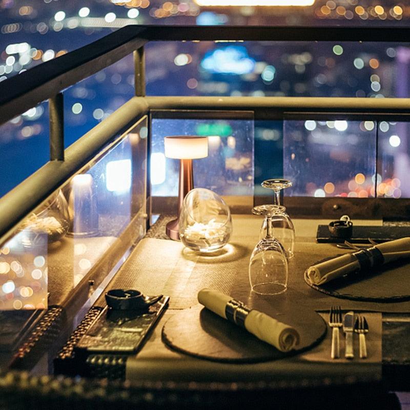 Modern USB Wireless Charging LED Bar Desk Table Lamp