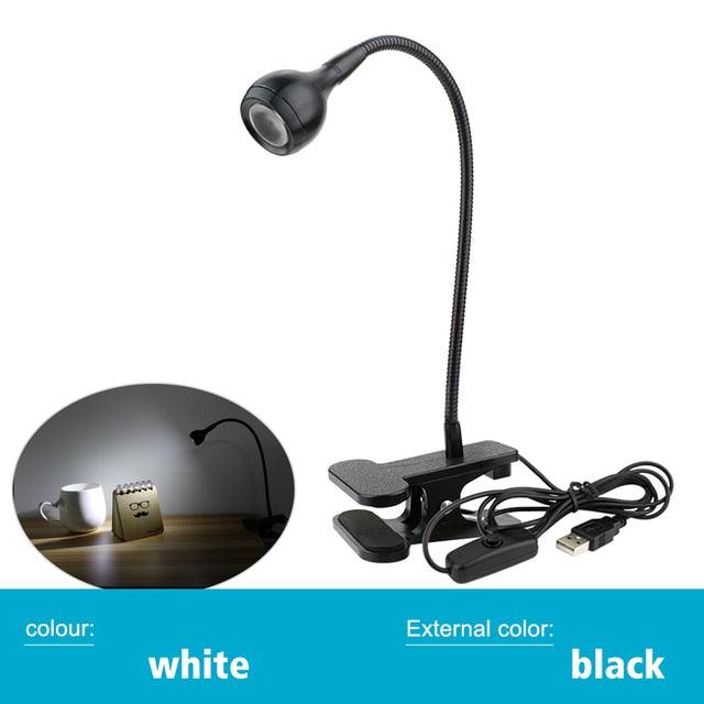 Flexible LED Clip-On Desk Lamp – Modern Minimalist Study Light