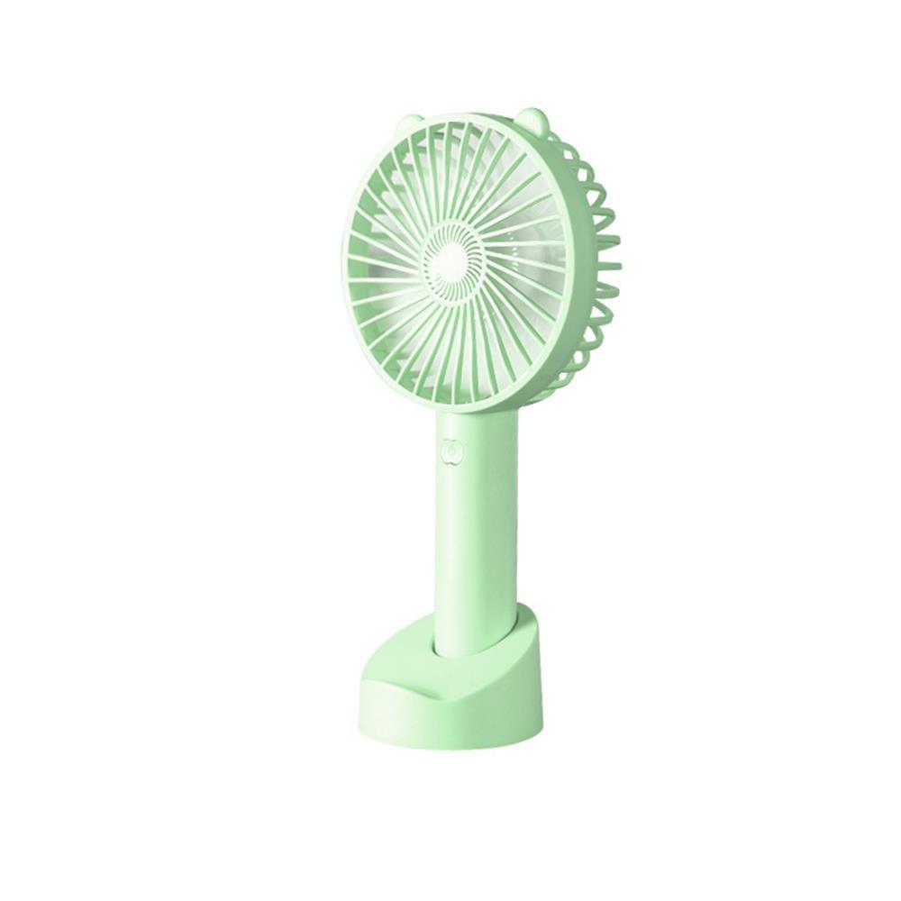 USB Handheld Personal Fan with Charging Base, Portable Silent Fan