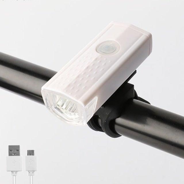 300 Lumen Waterproof USB LED Bike Headlight and Tail Light