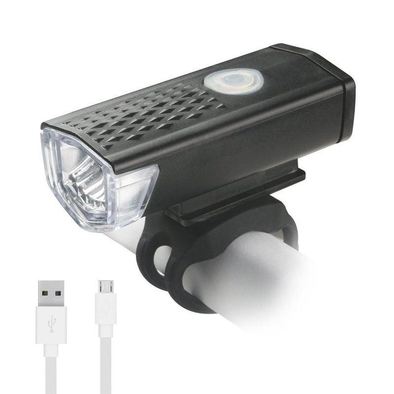 300 Lumen Waterproof USB LED Bike Headlight and Tail Light