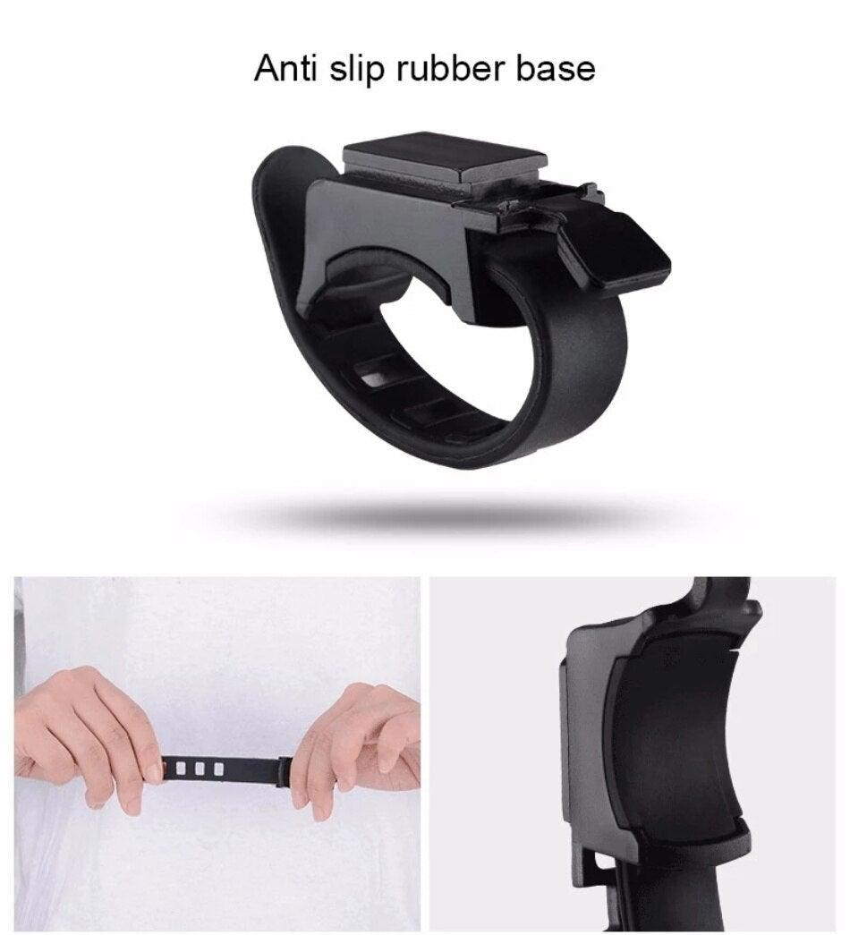 USB Rechargeable LED Bike Front Light with Electric Horn & Alarm