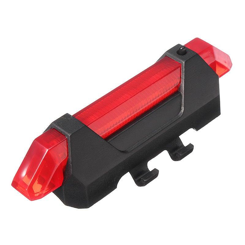 USB Rechargeable Waterproof LED Bike Safety Tail Light - 4 Colors