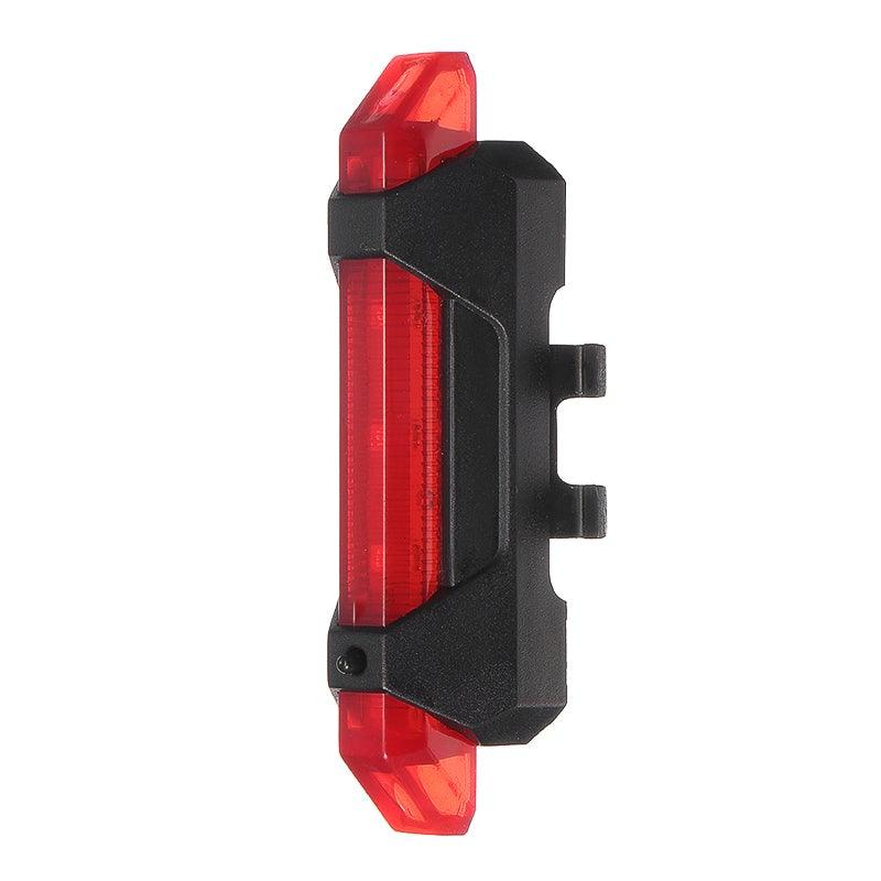 USB Rechargeable Waterproof LED Bike Safety Tail Light - 4 Colors