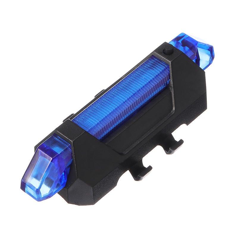 USB Rechargeable Waterproof LED Bike Safety Tail Light - 4 Colors