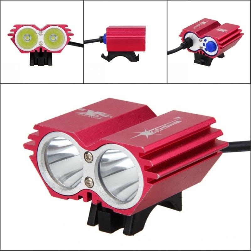 High-Output LED Front Bike Light, 8000LM Rechargeable Headlight