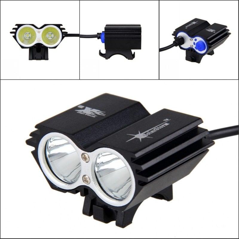 High-Output LED Front Bike Light, 8000LM Rechargeable Headlight