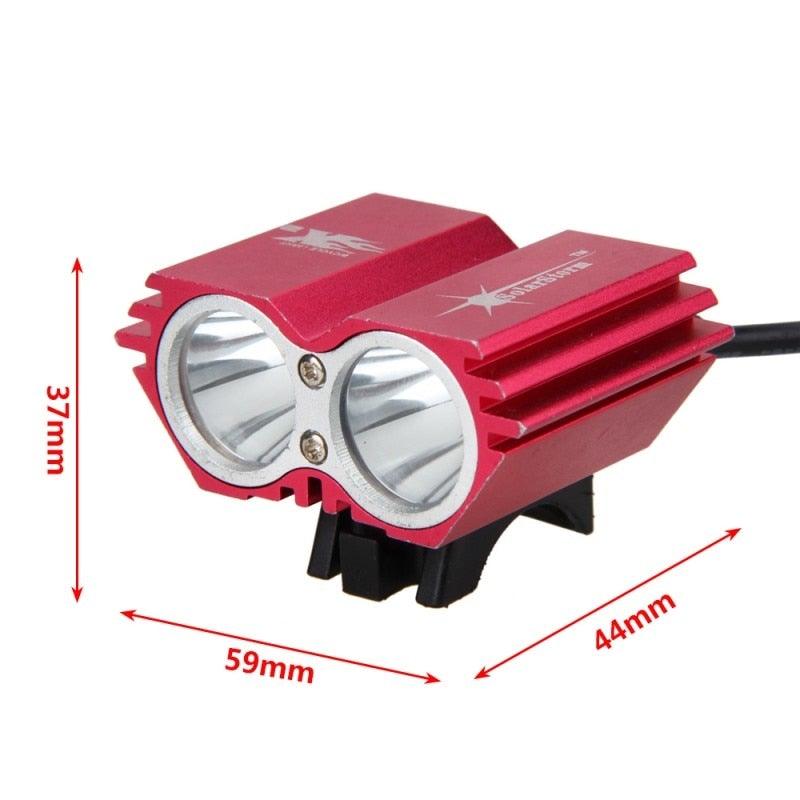 High-Output LED Front Bike Light, 8000LM Rechargeable Headlight