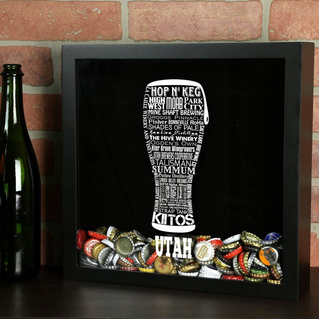 Utah Beer Typography Shadow Box