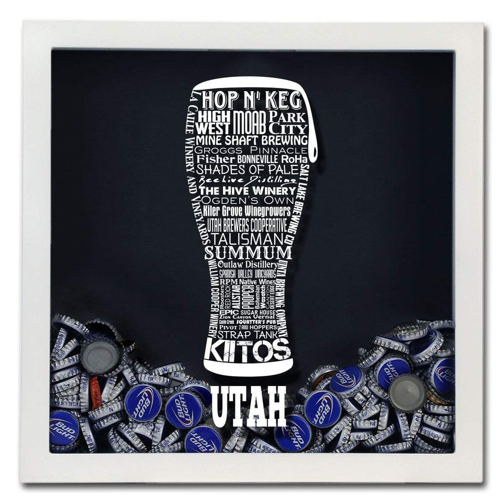 Utah Beer Typography Shadow Box