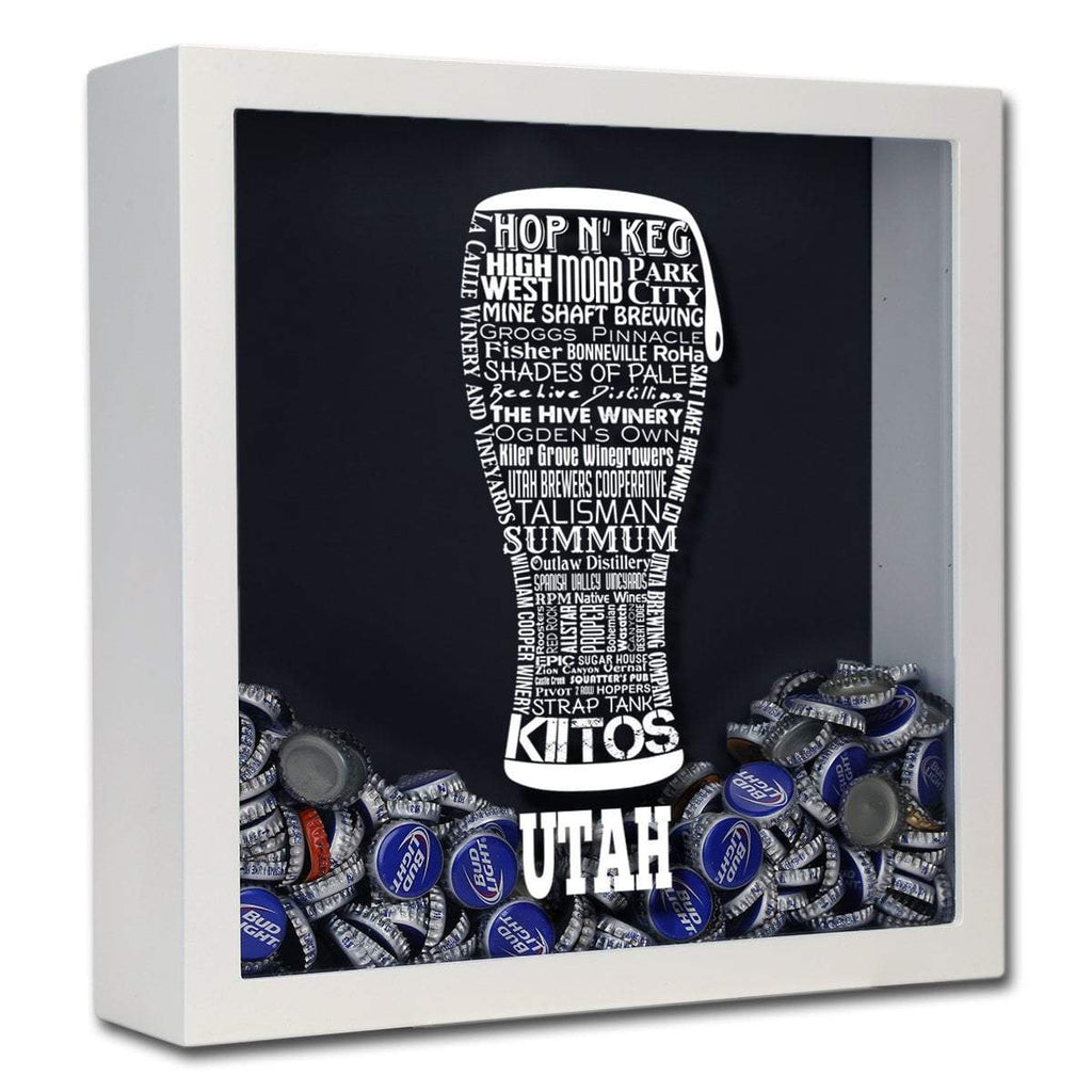 Utah Beer Typography Shadow Box