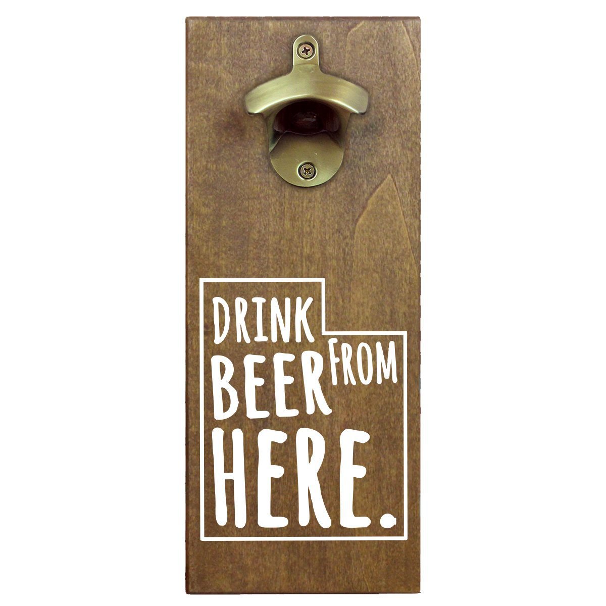Utah Drink Beer From Here Cap Catching Magnetic Bottle Opener