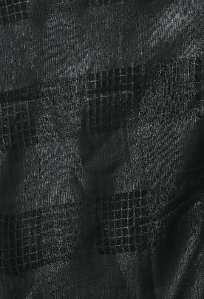 Black Window Pattern Cotton Dupatta - Lightweight & Versatile