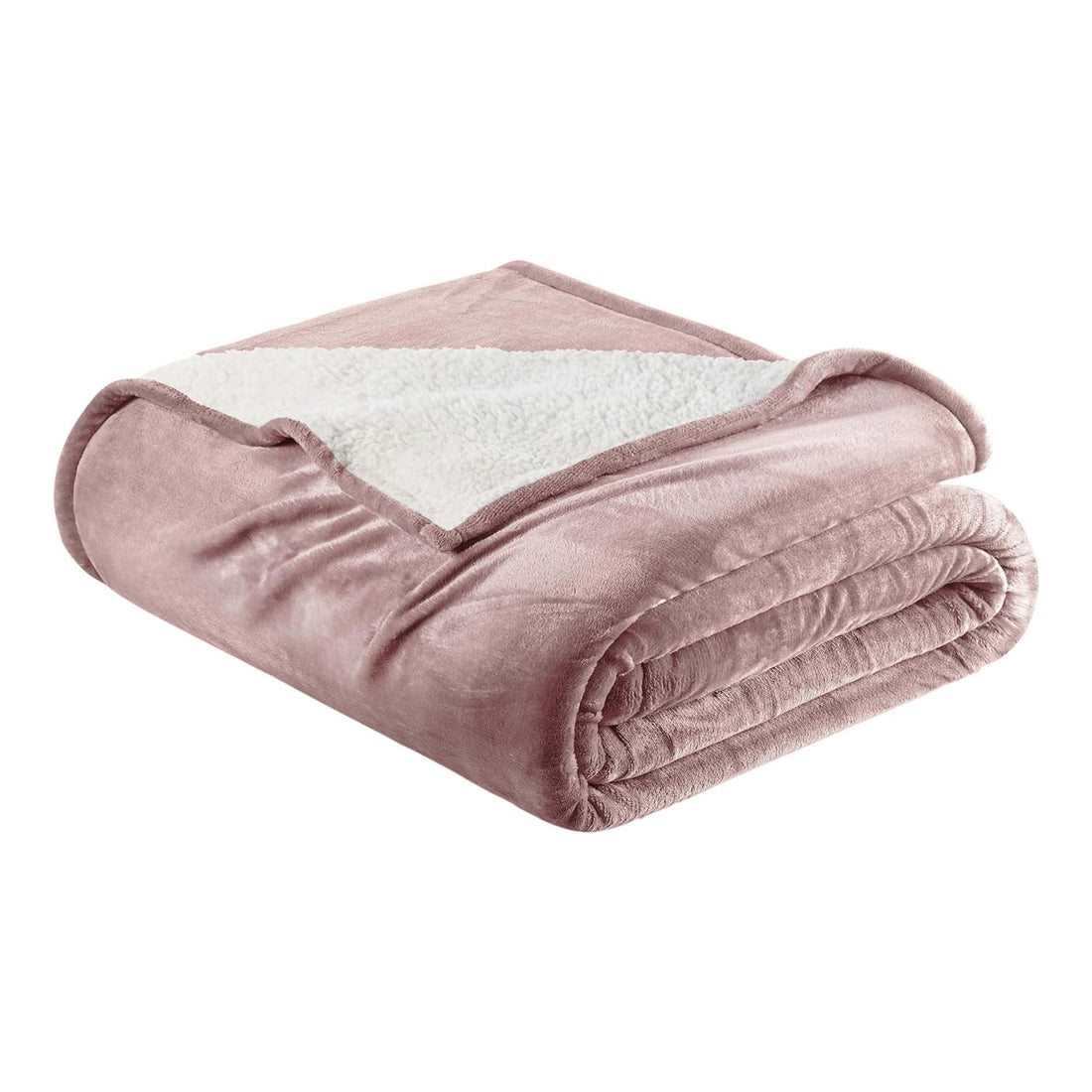White Velvet Plush Sherpa Reversible Bed Blanket Ultra Soft - Image 11