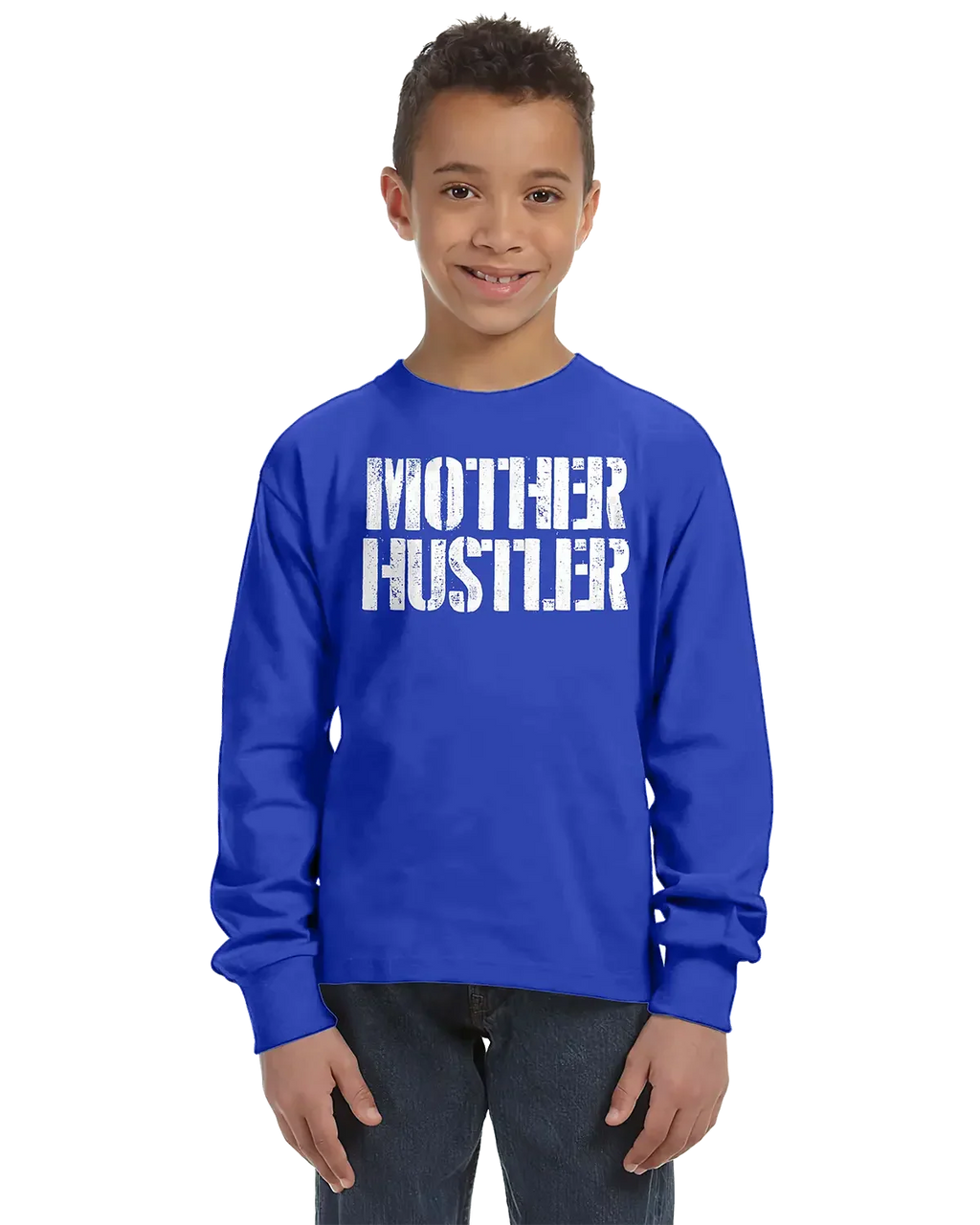 Mother Hustler Unisex Kids Long Sleeve T-Shirt