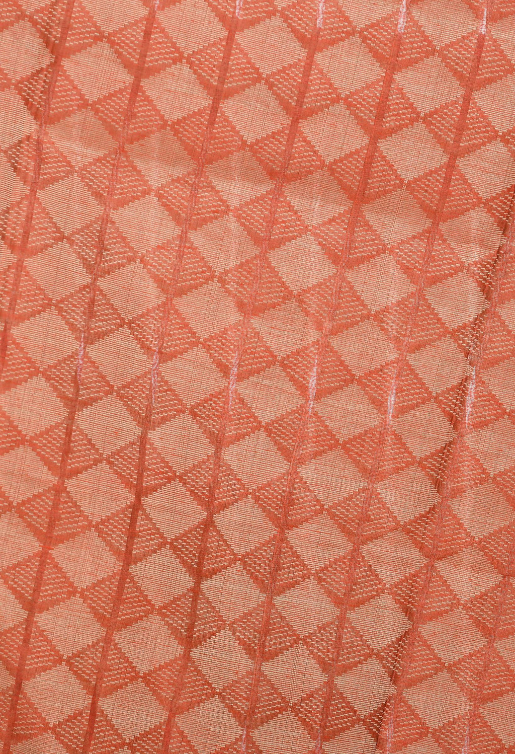 Red Handloom Cotton Dupatta - Traditional Ethnic Scarf