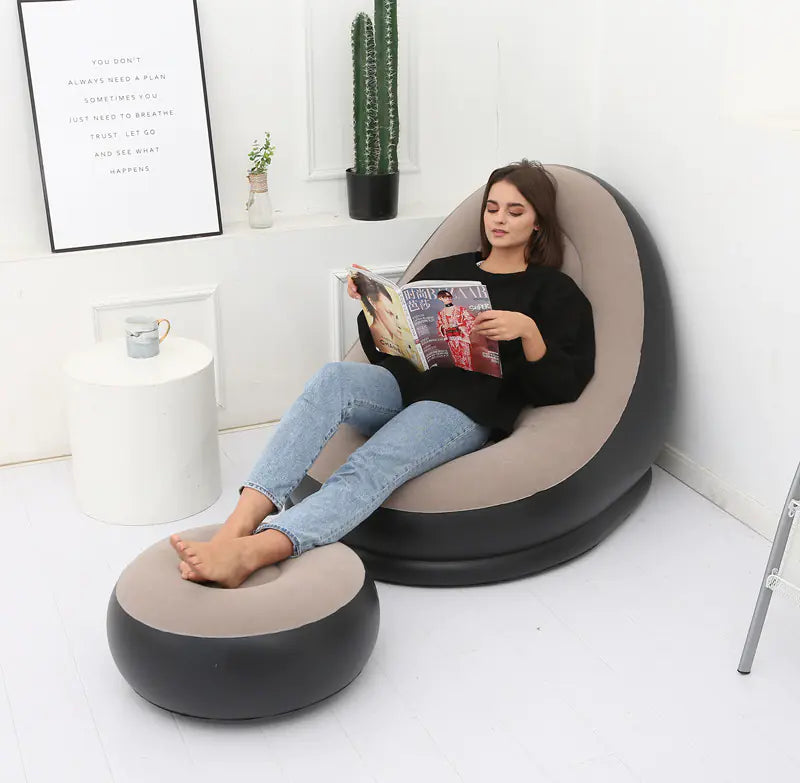 Inflatable Foldable Lounge Chair for Outdoor Use