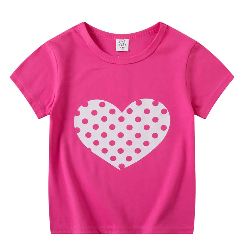 Cartoon Short Sleeve T-shirt for Kids (Boys & Girls)