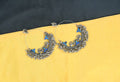 Bohemian style silver and blue Peacock Chandbali earrings for ethnic wear
