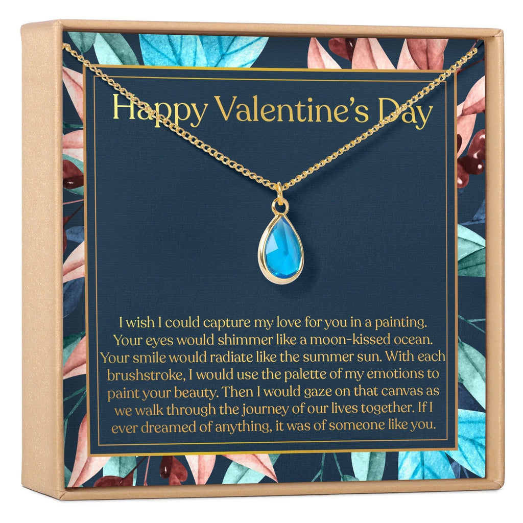 Valentine's Day Gemstone Necklace