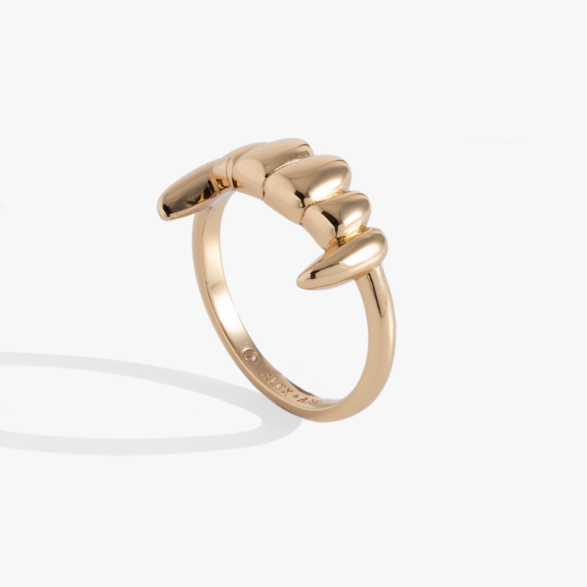 Vampire Teeth Fangs Statement Ring in Gold and Silver, Unisex