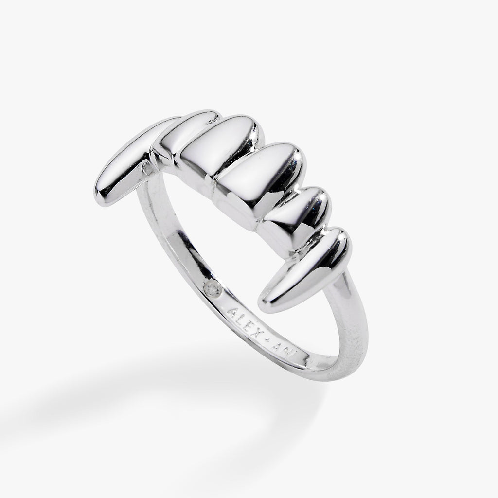 Vampire Teeth Fangs Statement Ring in Gold and Silver, Unisex