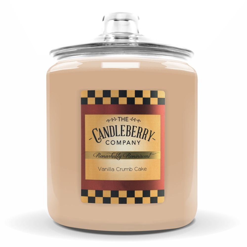 Vanilla Crumb Cake 4-Wick Cookie Jar Candle | Beige Glass