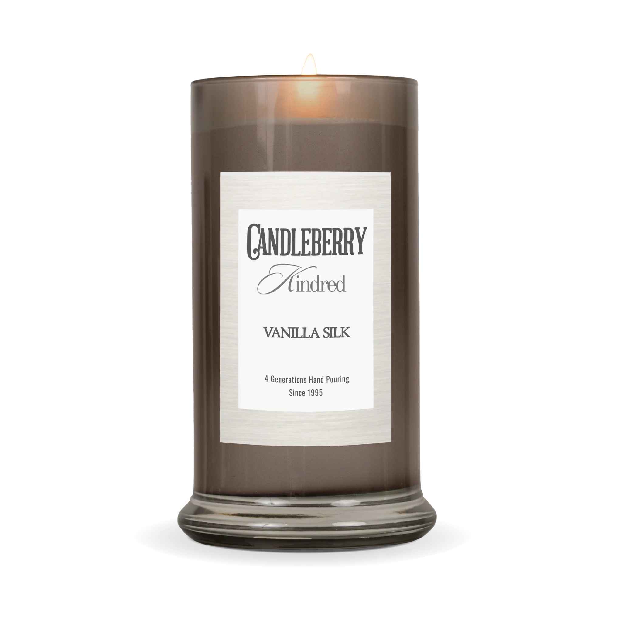 Vanilla Silk Large Jar Candle | Glass Minimalist Home Scent