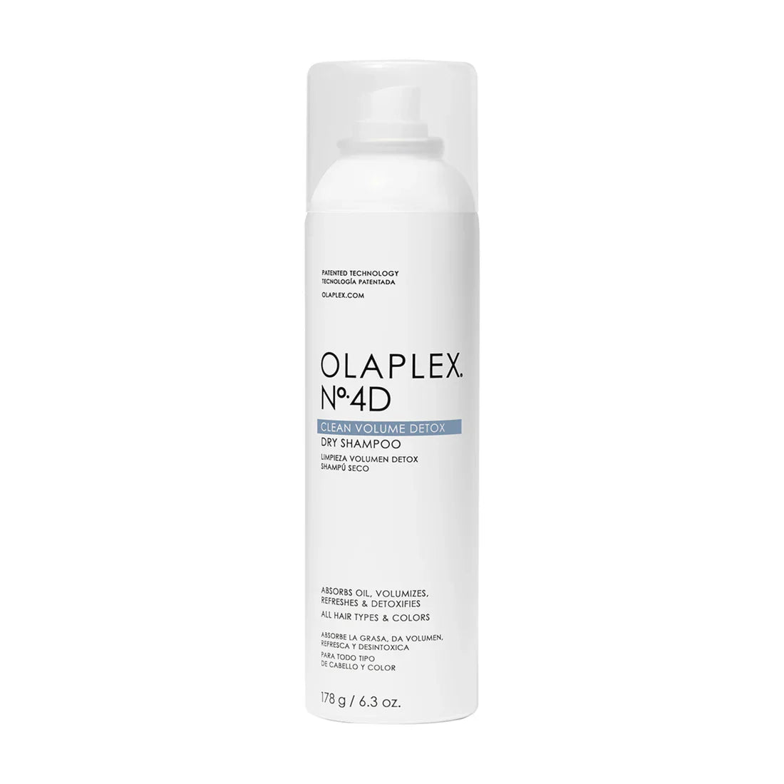 Olaplex No. 4D Clean Volume Detox Dry Shampoo spray bottle