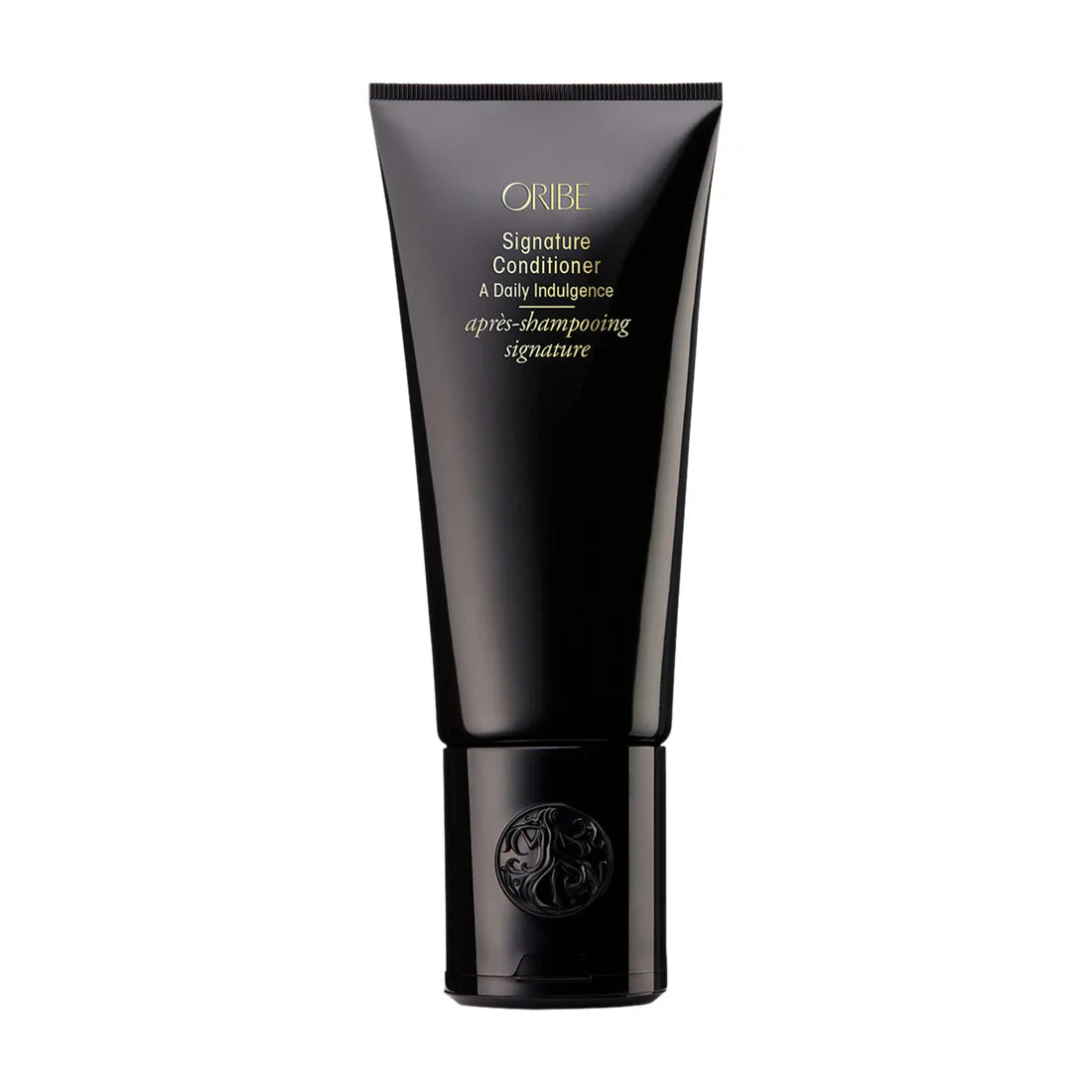 Black and gold 1000ml bottle of Oribe Signature Conditioner