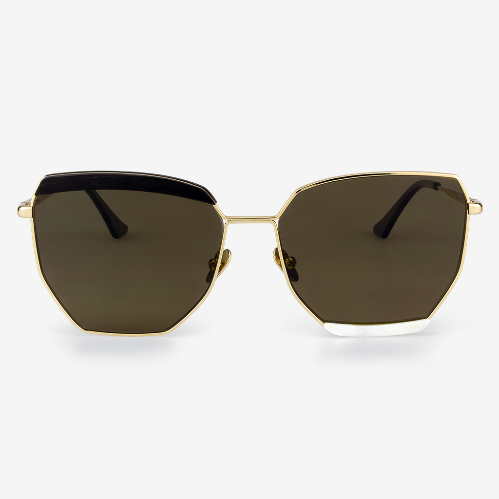 Venice Luxury Polarized Sunglasses with Buffalo Horn and Titanium