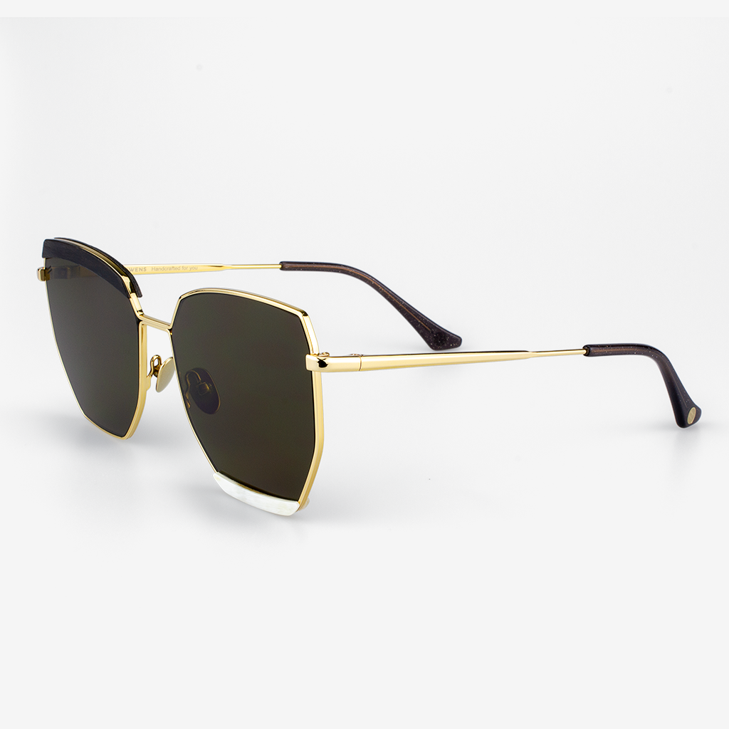 Venice Luxury Polarized Sunglasses with Buffalo Horn and Titanium