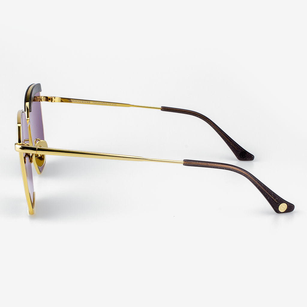 Venice Luxury Polarized Sunglasses with Buffalo Horn and Titanium