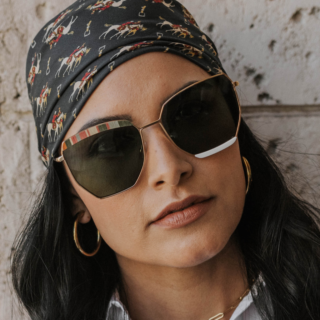 Venice Luxury Polarized Sunglasses with Buffalo Horn and Titanium
