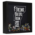 Vermont Drink Beer From Here Beer Cap Shadow Box