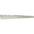 Vincent 7-inch white ceramic narrow tapering comb for professional barber use