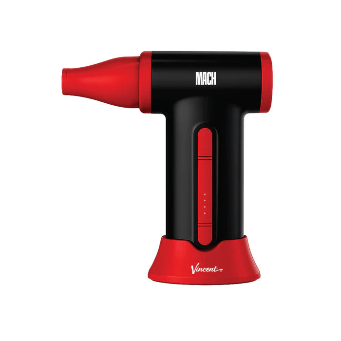 Red Vincent Mach Air Duster professional hair removal tool for barbers