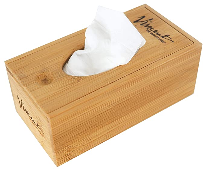 Bamboo neck strip dispenser with magnetic lid for barbershop use