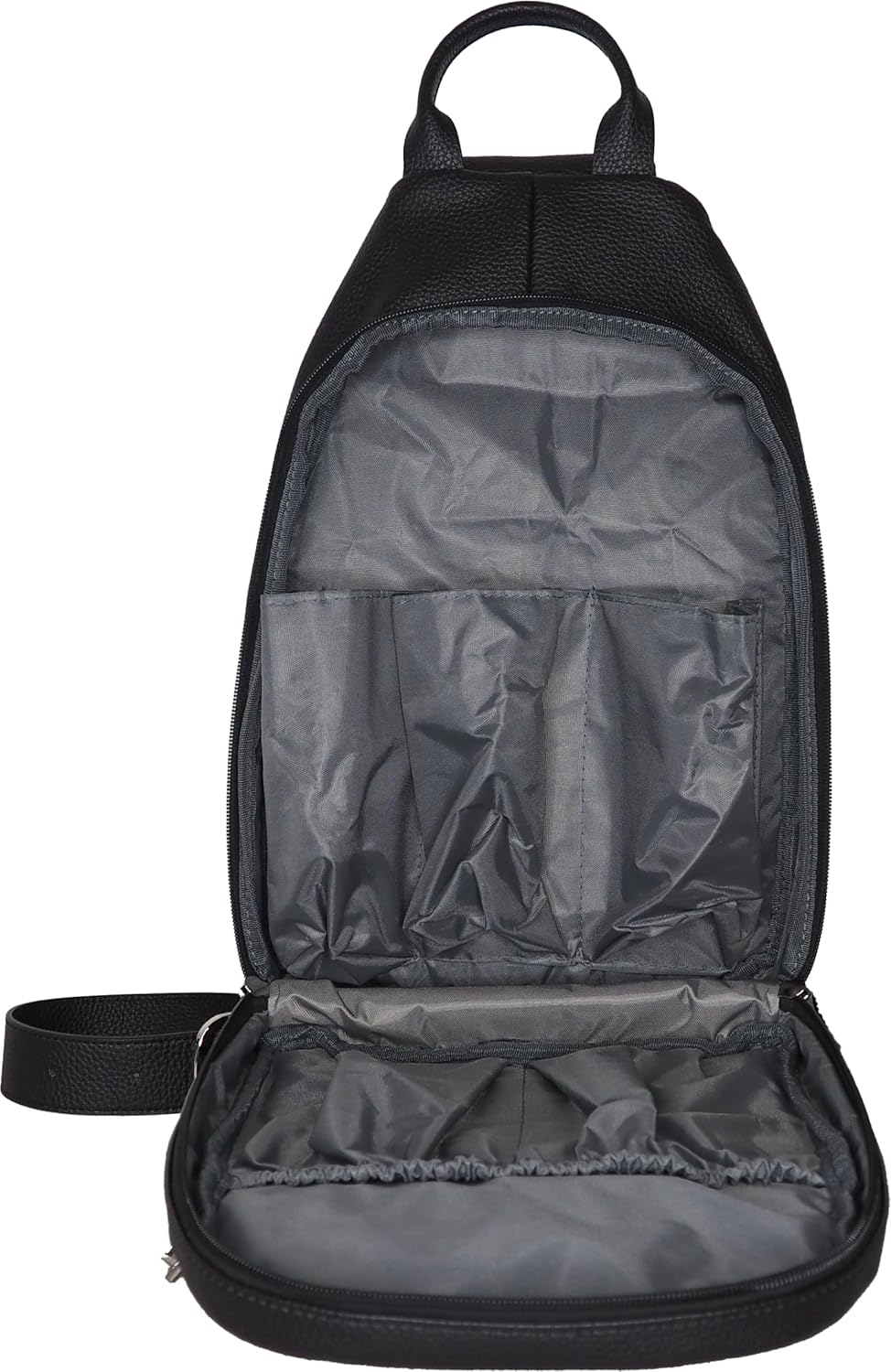 Vincent Black Leather Barber Tool Shoulder Bag Professional Case