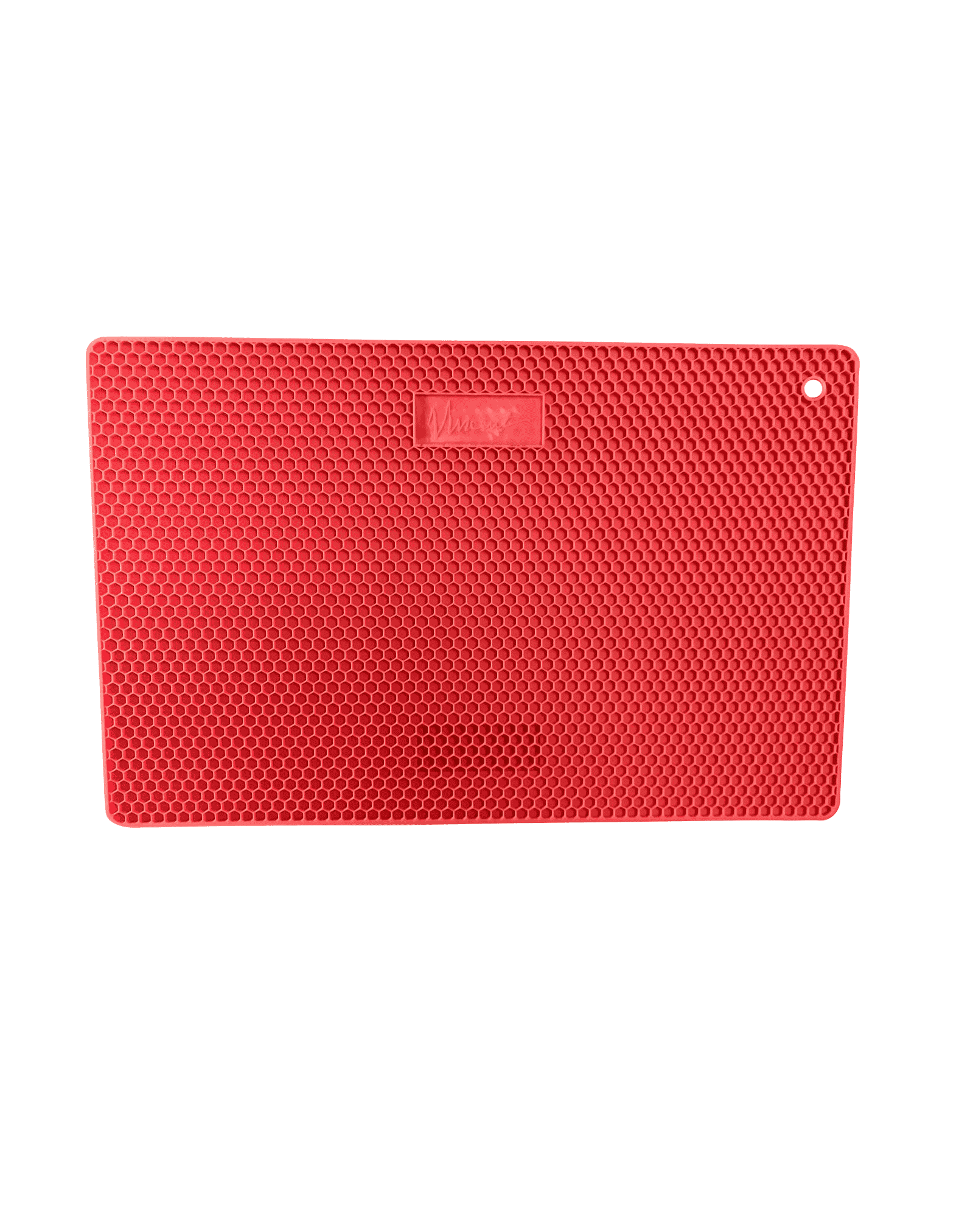 Vincent red heat-resistant silicone tool mat for curling irons and straighteners