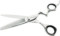 6.75-inch Vincent Conduttore thinning shears with ergonomic offset handle