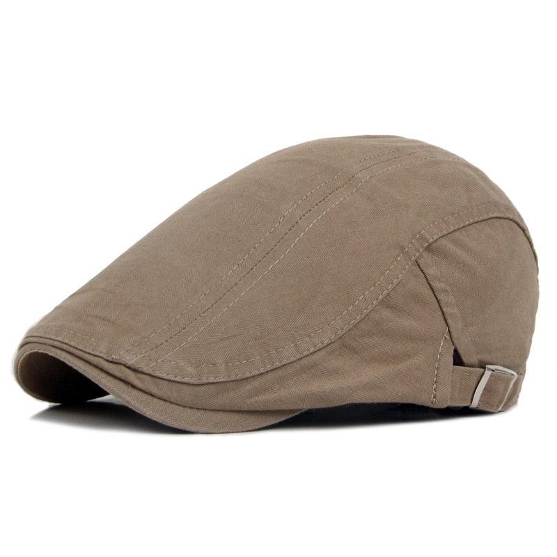 Vintage Men's Cotton Flat Cap: Classic Winter & Autumn Beret Hat