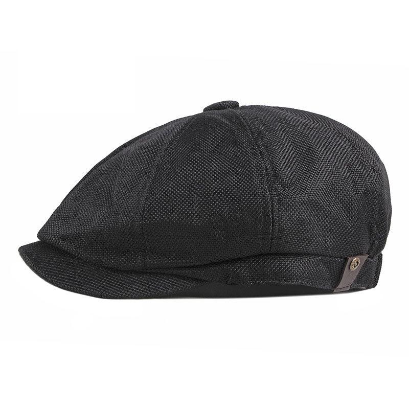 Vintage Men's Cotton Flat Cap: Classic Winter & Autumn Beret Hat