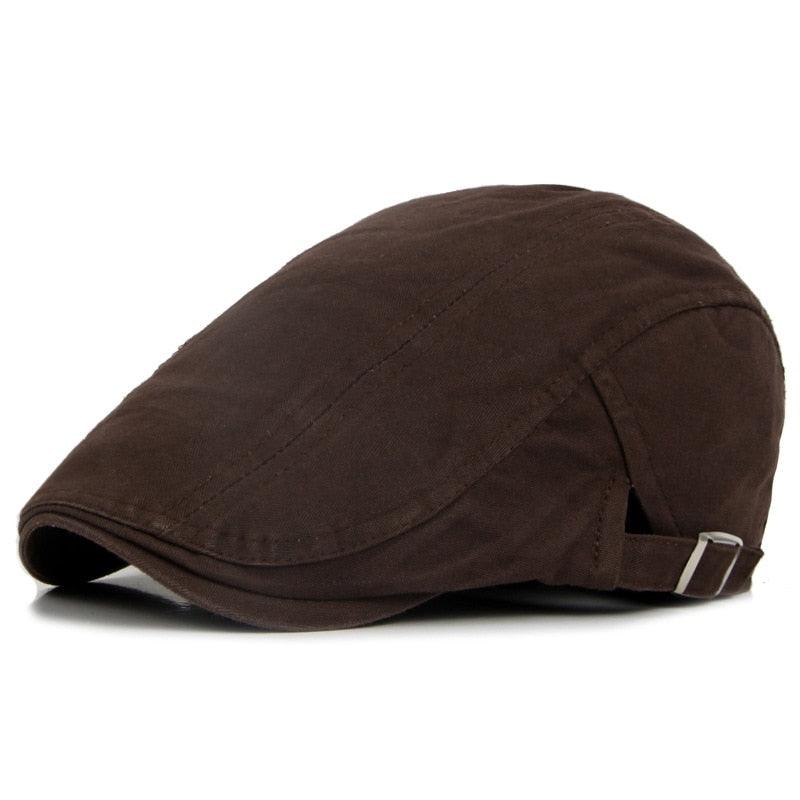 Vintage Men's Cotton Flat Cap: Classic Winter & Autumn Beret Hat