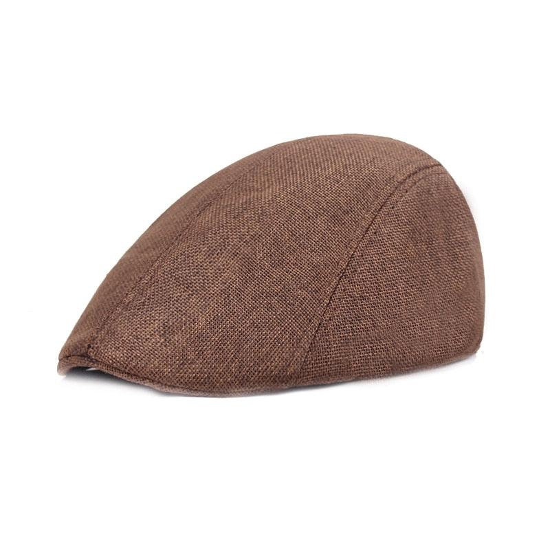 Vintage Men's Cotton Flat Cap: Classic Winter & Autumn Beret Hat