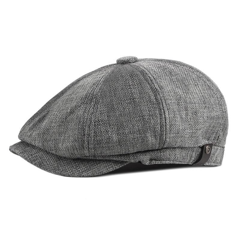 Vintage Men's Cotton Flat Cap: Classic Winter & Autumn Beret Hat