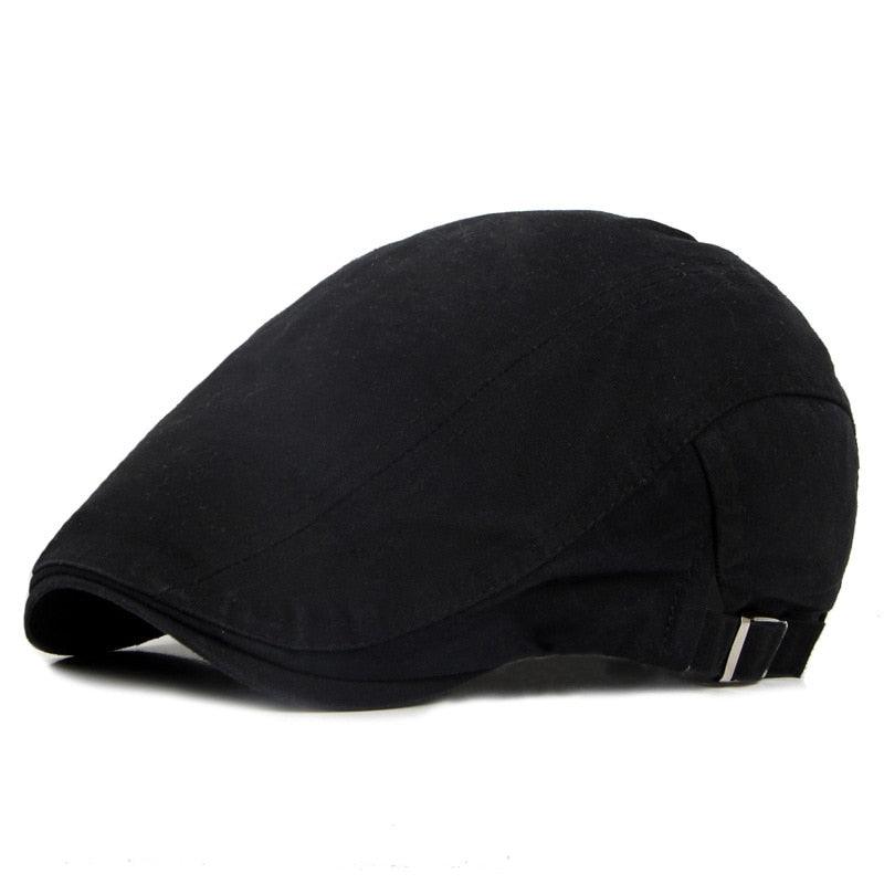 Vintage Men's Cotton Flat Cap: Classic Winter & Autumn Beret Hat
