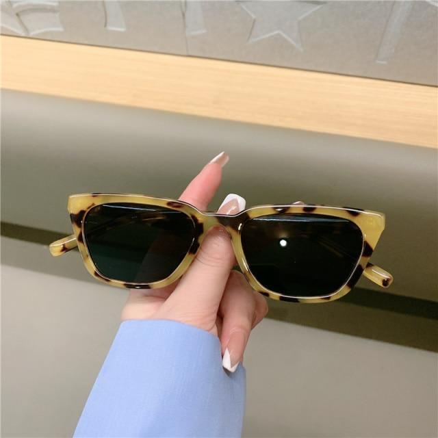 Vintage Narrow Cat Eye Sunglasses Retro Designer Style Shades